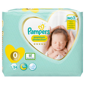 Pampers Premium Protection New Baby Size 2, 31 Nappies Carry Pack