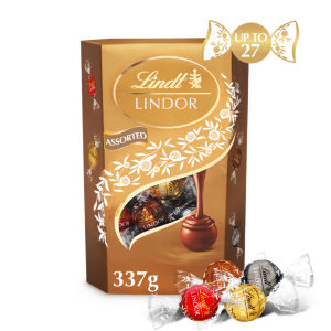 Lindor Milk & White Assorted Chocolate Truffles Box 337g