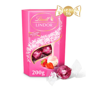 Lindt Lindor Chocolate Truffles - Strawberries & Cream 200g