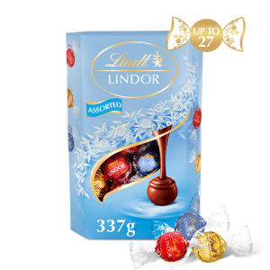Lindor Milk & White Assorted Chocolate Truffles Box 337g