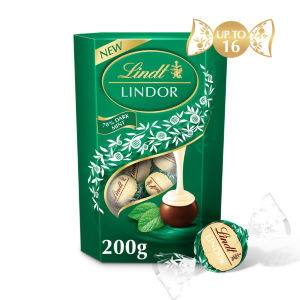 Lindt LINDOR Dark Mint Chocolate Truffles Box