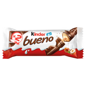 Milk Chocolate and Hazelnut Twin Bars Single Pack 43g