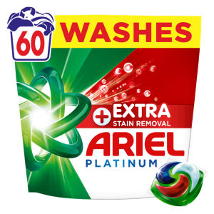 Ariel Platinum Washing Pods Extra Stain Removal 60 Washes 1368g