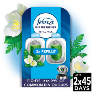 Febreze Bin Freshener Refill Pack Outdoor Fresh 2 Refills 9.76ml