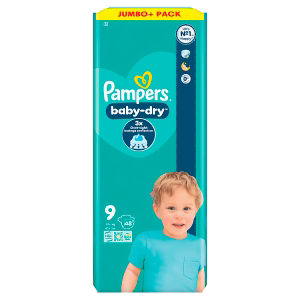 Pampers Baby-Dry Size 6, 19 Nappies, 13-18kg19Each