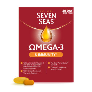 Seven Seas Omega-3 Fish Oil & Turmeric with Vitamin D 30 Day Duo Pack