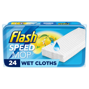 Flash Speedmop Lemon Anti-Bac Wet Cloths Refill Pads 24 Pack