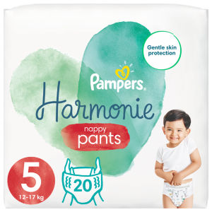 Harmonie Nappy Pants Size 5, 20 Nappies, 12kg - 17kg, Essential Pack
