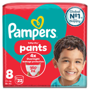 Pampers Baby Dry Nappy Pants S8 22 Nappies