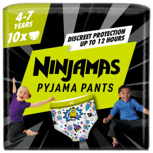 Pampers Ninjamas Pyjama Pants Unisex 4-7 Years 10 Pack