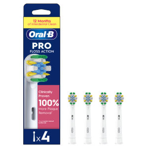 Pro Floss Action Toothbrush Heads, 4 Counts