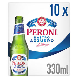 Peroni Nastro Azzurro Beer Lager Bottles 12x330ml