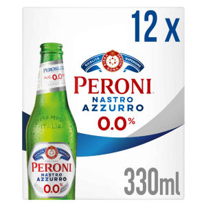Peroni Nastro Azzurro 0.0% Alcohol Free Lager12x330ml