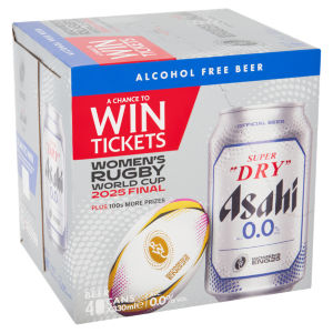 Asahi Super Dry 0.0% Alcohol Free Beer4x330ml