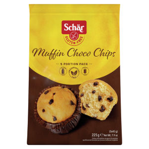 SCHAR GLUTEN FREE MUFFIN CHOCO CHIPS 225G