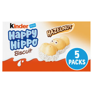 Happy Hippo Milk Chocolate and Hazelnut Biscuits Multipack 5 x 20.7g (103g)