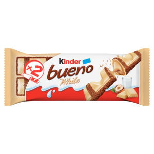 Bueno White Chocolate & Hazelnut Wafer Biscuit Snack Bar 39g