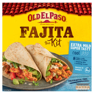 Old El Paso Extra Mild Fajita Dinner Kit 476G