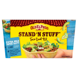 Stand 'N' Stuff Extra Mild Super Tasty Taco Boat Kit 329g