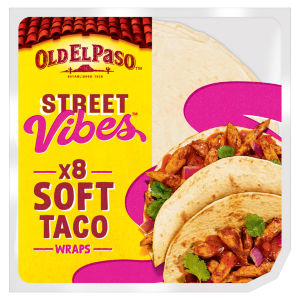 Old El Paso Street Vibes Soft Taco Wraps 8 Pack 220g