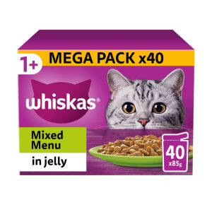 1+ MIXED Menu Wet Cat Food Pouches in Jelly 40 x 85g