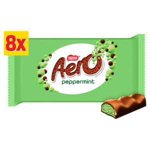 Aero Peppermint Milk Chocolate Bubble Bars 8 x 27g