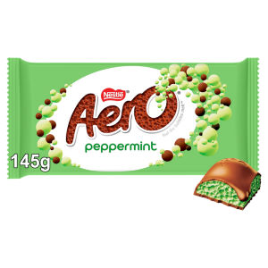 Aero Shaero Milk Chocolate Peppermint Bar 145g