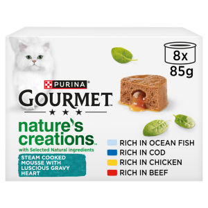 Gourmet Nature's Creations Gravy Heart Chicken Ocean Fish Wet Cat Food