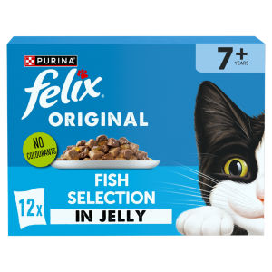Original Senior Fish Selection in Jelly Wet Cat Food 12x85g