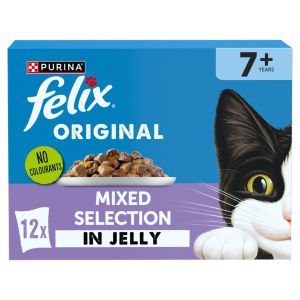 Felix Original Senior 7+ Mixed Selection in Jelly Wet Cat Food 12 x 85g