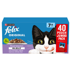 Original Senior 7+ Mixed Selection in Jelly Wet Cat Food 40x85g