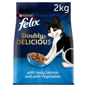 Doubly Delicious Salmon & Veg Dry Cat Food 2kg