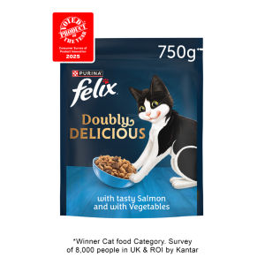 Felix Doubly Delicious Salmon & Vegetables Dry Cat Food 750g