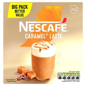 Nescafé Caramel Latte Instant Coffee Sachets 12x17g