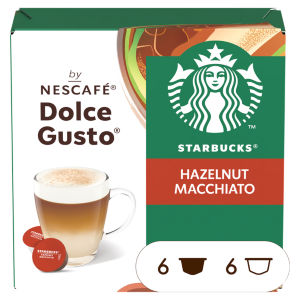 Starbucks® Hazelnut Macchiato By Nescafé , Coffee Pods x12 (6 Servings)