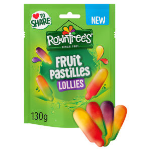 Rowntree's Lollies Fruit Pastilles Sweets Sharing Bag 130g