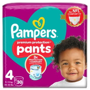 Pampers Premium Protection Nappy Pants Size 4 30 Pack