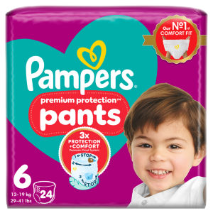 Pampers Premium Protection Essential Nappy Pants Size 6 24 Pack