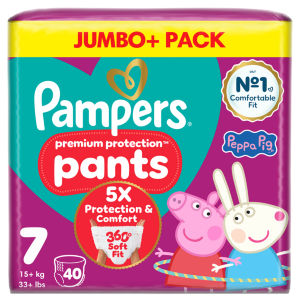 Pampers Premium Protection Nappy Pants Size 6, 42 Nappies, Jumbo+ Pack
