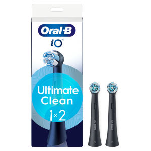 Oral-B iO Ultimate Clean Black Replacement Electric Toothbrush Heads 2 Pack