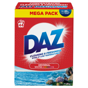 Daz Washing Powder Whites & Colours 44 washes 2200g
