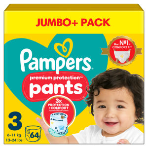 Pampers New Baby Nappy Pants Size 3 Jumbo