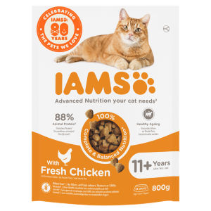 IAMS with Fresh Chicken 11+ Years 800g