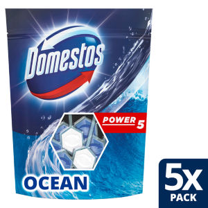 Domestos Power 5 Ocean Toilet Rim Blocks 5x 50 g