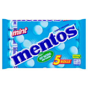 Mentos Mint Chewy Sweets 5 X 38G