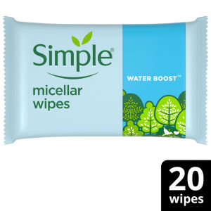 Simple Sensitive Skin Micellar Wipes 20 Pack