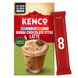 Limited Edition Iced Hot Dubai Chocolate Style Latte Coffee Sachets x8
