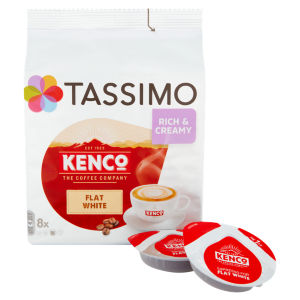 Tassimo Kenco Flat White Pods 8 Pack 220G
