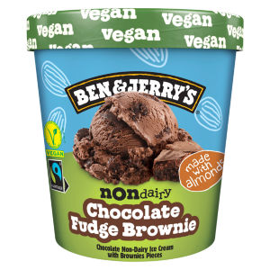 Ben & Jerry's Non Dairy Chocolate Fudge Brownie Vegan Ice Cream Tub