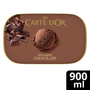 Carte D'Or Indulgent Chocolate Ice Cream Tub 900ml